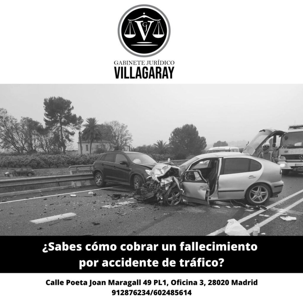 Indemnización por fallecimiento en accidente de tráfico Madrid