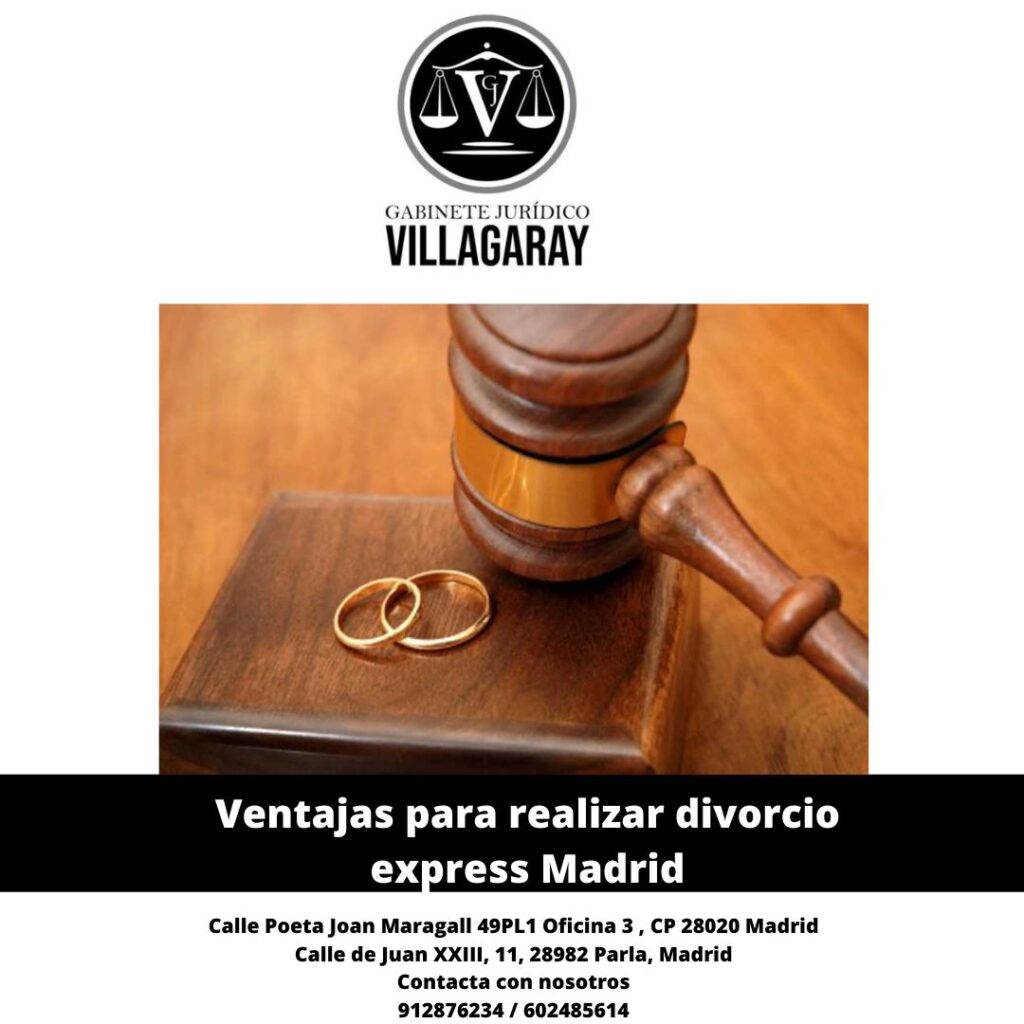 Ventajas para realizar divorcio express Madrid